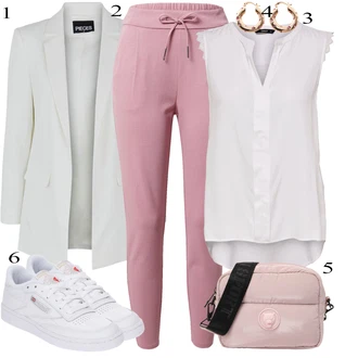 outfit mit Hlača velika velikost VERO MODA "Pokrivalo za pomlad"