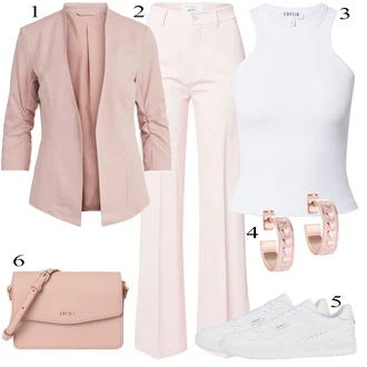 outfit mit Roza/Bež/Modra Nakit Ted Baker "Pokrivalo za pomlad"