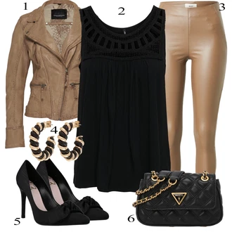 Outfit s Hnědá/Béžová/Šedá/Khaki Vintage Bund/Přechodné Bundy/Letní Bund/Kožené Bund/Motorkářská bunda/Kožená vintage bunda/Neobvyklá bunda/Motorkářské Bund Oakwood "Jarní outfit"