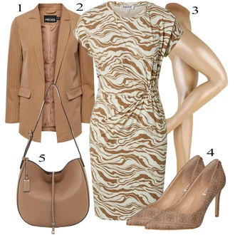 outfit mit Rjava/Bež/Zlati Dodatek za spodnje perilo/Športni dodatek/Hlačne nogavice/Hlačne nogavice velika velikost/Kompresijska nogavica/Nogavica proti trombozi/Najlonska nogavica "Pokrivalo za pomlad"