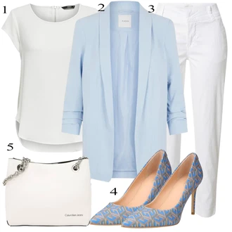 outfit mit Siva Hlača velika velikost Part Two "Pokrivalo za pomlad"