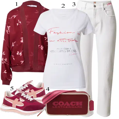 Kombinirajte Tamnocrvena/Ljubičasta/Pink/Vinski Crveno Sportska Obuća gimnastička papuča/Tenisica za tenis/cipela za trčanje Tamaris