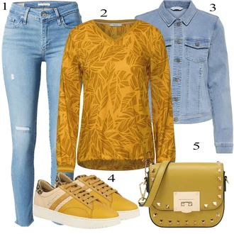 outfit mit Zlati CECIL "Pokrivalo za pomlad"