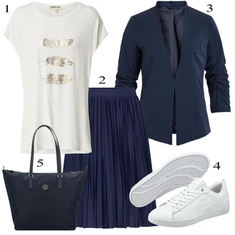 Z Cutworkom outfit mit Zelena/Khaki/Bela/Bež/Siva Srajca & majica velike velikosti/Majica & Top/Bluza velika velikost About You "Pokrivalo za pomlad"