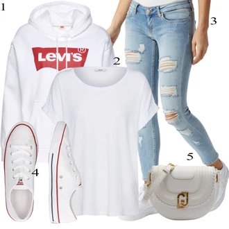 outfit mit Temno rjava/Rjava/Bela Platnena superga/Superge Nizka/Plato-Sneaker/Ozka superga/Superge brez vezalk/Superge Luknjasta/Superge Z Bočno Zadrgo/Teddy superga Converse "Pokrivalo za pomlad"
