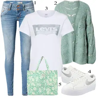 Hodanje Outfit sa Crvena Balon majica/Skraćena Majica/Košulja top/Kratki top/Ležerni topić/pletena košulja/Majica za plažu/Majica za plažu/Pulover za plažu/Top za plažu/Obični top/Pleteni top levi's ® "Tvoj otmjeni outfit"Look: Hodanje, Razonoda, Jahanje