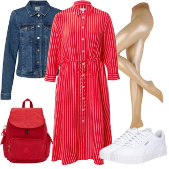 Outfit s Modrá/Tmavě modrá/Světle modrá Vintage Bund/Krátké Džínové Bundičky/Džínové Bund Only "Jarní outfit"