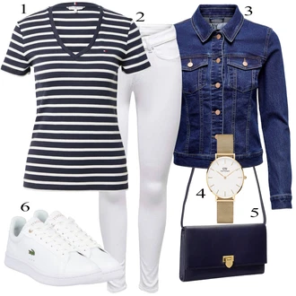 outfit mit Bela Lacoste "Pokrivalo za pomlad"