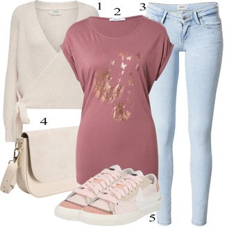 outfit mit Pastelne barve Nike Sportswear "Pokrivalo za pomlad"