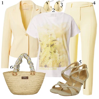 outfit mit Bež Cartoon "Pokrivalo za pomlad"
