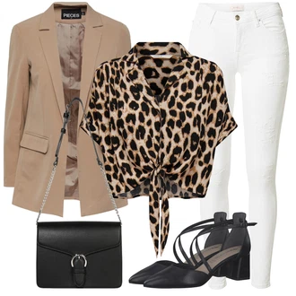 Outfit s Černá/Hnědá/Tmavě šedá/Šedá Pánská taška/Taška na Macbook/Kancelářská Taška/Kufr About You "Módní jarní outfit"