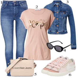 outfit mit Pastelne barve Nike Sportswear "Pokrivalo za pomlad"