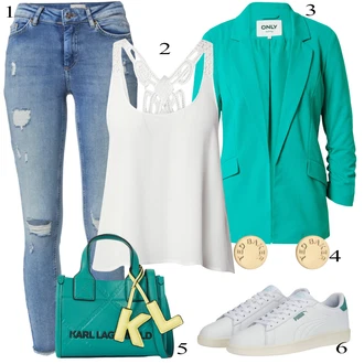 outfit mit Oranžna Ted Baker "Pokrivalo za pomlad"
