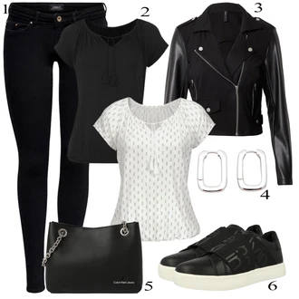 Outfit sa Bijela/Siva/Krem/Zeleno Party Top/Bluza top/Košulja top/Obični top/Kratki top/Majica s mrežicom/Zamotana Majica/Majica za plažu/Top za plažu/Tunika za Plažu/Majica s printom/Ležerni topić VIVANCE "Tvoj otmjeni outfit"