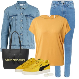 Nadrozměrné, Vintage Outfit s Světle modrá/Modrá Kožená bunda/Push up Džín/Kožené Boty/Termální Džíny/Zimní bunda/High Waist Džínové Kalhoty/Džíny s Rozparkem/Slim Fit Džíny Only "Perfektní na jaro"Look: Styl, 90tá léta, Klasické, Cool, Krásný, Skromné, Vintage