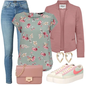 Dlouhé Outfit s Růžová/Fialová/Hnědá Neformální Sako/Kožená bunda/Kožená bunda pro muže/Pletený Sako/Blůzové Sako/Krátké Sako/Blejzrové Bund/Elegantní Sako/Bavlněný Sako/Teplákový blejzr/Kožená Pánská Bund Only "Perfektní na jaro"