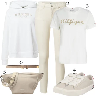 outfit mit Bež/Bela/Khaki Usnjena Jakna/Motoristične Kavbojke/Kavbojke z Razporkom/Kavbojka z Nizkim Pasom/Kavbojka z Nizkim Pasom/Push up Kavbojke/Ozke Kavbojke/Usnjene Čevlje/Termodžinsi Only "Pokrivalo za pomlad"