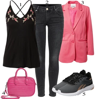 outfit mit Roza Pull&Bear "Pokrivalo za pomlad"