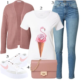 outfit mit Bela Nike Sportswear "Pokrivalo za pomlad"