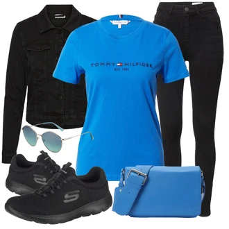 Outfit s Modrá warehouse "Jarní Outfit"