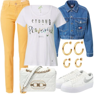 Běhání Outfit s Fialová/Hnědá/Zelená/Červená/Tmavě zelená Tričko s nápisem/Tréninkové tričko/Tričko na spaní/Tričko s krátkým rukávem/Těhotenské tričko/Fancy tričko/Neformální tričko Key Largo "Jarní Outfit"Look: Běhání, Crossfit