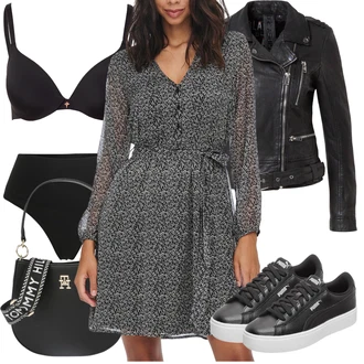 Zapínání na knoflíky Dlouhé Outfit s Šedá/Černá/Zelená/Tmavě šedá Košilové šaty/Zavinovací Šaty/Sakové Šaty/Zimní šaty s dlouhým rukávem/Šaty s Páskem/Tvidové šaty/Halenkové Šaty Only "Jarní Outfit"