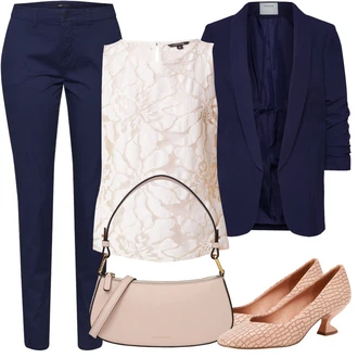 Outfit s Bílá/Růžová/Hnědá/Béžová Katy Perry "Jarní Outfit"