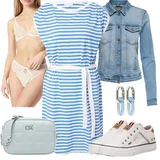 Outfity s letními šaty s proužky image