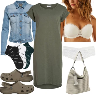 Outfity s punčochami nad kolena "Stylová kombinace na jaro"