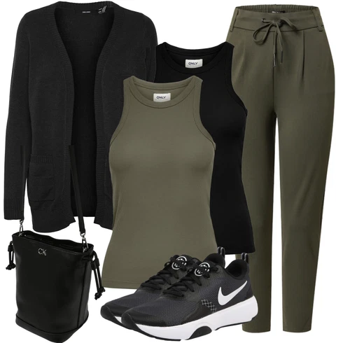Kombinace Tmavě Zelená/Zelená/Khaki Dlouhá Kalhoty/Navlékací Kalhoty/Úzká Kalhoty/Sportovní kalhoty/Tréninková Kalhoty/Ležérní Kalhoty/Žerzejová Kalhoty/Jogger Kalhoty/Teplák Only