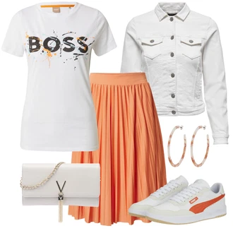 Outfit s Šedá/Krémová/Bílá/Světle šedá Džínové Bund/Krátký Bund/Letní Bund/Košilová bunda/Krátký Bund/Krátké Džínové Bundičky Only "Stylová kombinace na jaro"