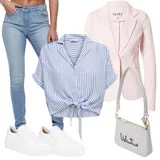 Halenky a Tuniky s Mašlí Móda Pro Plnoštíhlé Outfity image