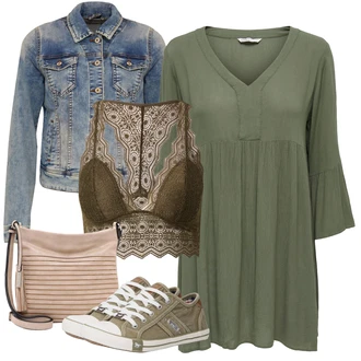 Moderní Outfit s Světle modrá/Modrá Krátké Džínové Bundičky/Džínové Bund LTB "Stylový look na jaro"Look: 90tá léta, Cool, Moderní, Krásný, Old Money, Univerzitní, Western