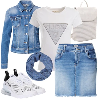 Air Max 270 Outfit s Černá/Bílá Běžecká bota/Běžecká bota/Bota na zumbu/Tenisová bota/Gymnastická bota/Tréninková bota/Volejbalová bota/Bota na fitness/Basketbalová bota Nike Sportswear "Stylový look na jaro"