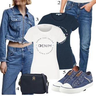 7/8 dolg outfit mit Modra/Svetlo modra Hlača velika velikost G-Star Raw "Pokrivalo za pomlad"