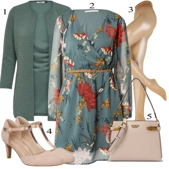 outfit mit Rjava/Bež/Zlati Dodatek za spodnje perilo/Športni dodatek/Nogavica & Hlačna nogavica Hlačne nogavice/Hlačne nogavice velika velikost/Kompresijska nogavica/Nogavica proti trombozi/Najlonska nogavica "Pokrivalo za pomlad"