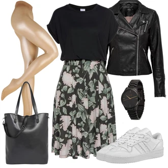 Outfit s Černá Košilové šaty Buffalo "Stylový look na jaro"