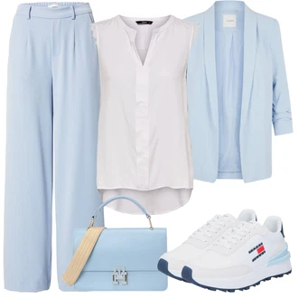Outfit s Bota Teniska Tommy Jeans "Stylový look na jaro"