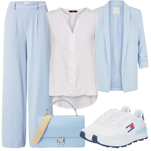 Kombinace Světle Modrá/Modrá Navlékací Kalhoty/Široká Kalhoty/Pyžamová Kalhoty/Marlene Kalhoty/Kožená Pánská Bund/Kalhoty se Štěrbinou/Žerzejová Kalhoty/Palazzo Kalhoty/Mušelínové kalhoty/Culotte Kalhoty Object