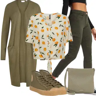 Zapínání na knoflíky Dlouhé Outfit s Tmavě zelená/Zelená Pletenina veľkej veľkosti/Šaty Móda Pro Plnoštíhlou/Tunika Vila "Stylový look na jaro"