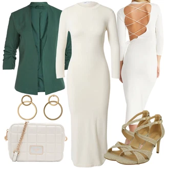 Outfit s Bílá/Khaki/Béžová/Hnědá/Krémová Nezařazené millane "Stylový outfit na jaro"