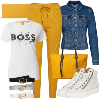 Jaro Outfit s Modrá/Tmavě modrá/Světle modrá/Pastelové barvy Krátké Džínové Bundičky/Džínové Bund VERO MODA "Stylový outfit na Jaro"