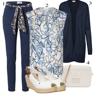 outfit mit Chino Hlače le temps des cerises "Pokrivalo za pomlad"