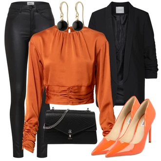 Visoke Pete Outfit sa Narandžasta/Crvena Pumpica S Visokim Prednjim Dijelom/Udobna pumpa/Salonka Na Visoku Petu/Salonka & Visoki Pet/Vintage Pumpa/Elegantna Cipela Steve Madden "Tvoj Otmjeni Outfit"