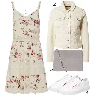 outfit mit Bela/Rdeča Superga Usnjene superge/Superge Nizka/Ozka Superga/Superge Z Bočno Zadrgo/Poletne superge Tommy Hilfiger "Pokrivalo za pomlad"