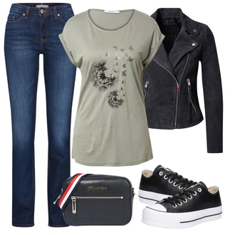 Outfit s Černá AllSaints "Vzhledy pro volný čas"