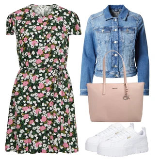 Krátká/mini Outfit s Doplňek/Taška Calvin Klein "Vzhledy pro volný čas"