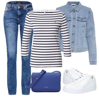 Krásný Outfit s Modrá/Růžová/Světle modrá Džíny s Rozparkem/Džín s Nízkým Pasem/Džíny Regular Fit/Girlfriend Džíny/Slim Fit Džíny/Džíny s Nízkým Sedem/Sportovní boty/Kožená bunda/Kožená Pánská Bund/Kožené Boty/Zimní bunda/Pánské tričko/Rovná Džína LTB "Vzhledy pro volný čas"Look: Styl, 90tá léta, Ležérní, Cool, Moderní, Mom, Krásný