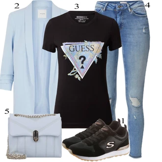 outfit mit Bela Skechers "Pokrivalo za pomlad"