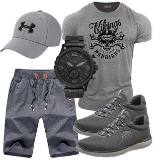 Outfit mit Grau Hut Under Armour "Cooles Outfit"